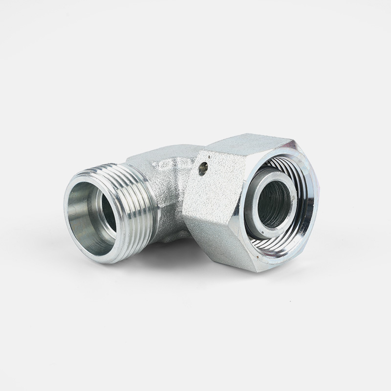 Adaptador de tubo reductor de codo de 90° con tuerca giratoria
